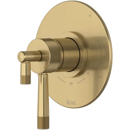 Rohl Amahle Three Independent Function Thermostatic Valve Trim Only with Single Lever Handle and Integrated Diverter - Less Rough In Antique Gold