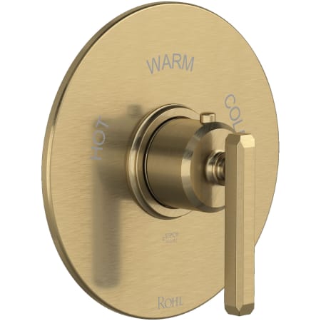 Rohl Apothecary Thermostatic Valve Trim Only with Single Lever Handle - Less Rough In Antique Gold