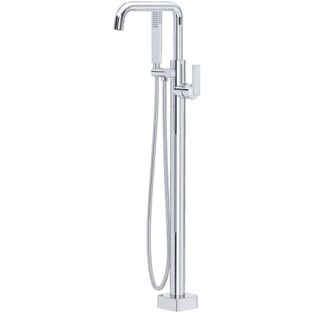 Rohl Rohl Floor Mounted Tub Filler with Built-In Diverter - Includes Hand Shower Polished Chrome