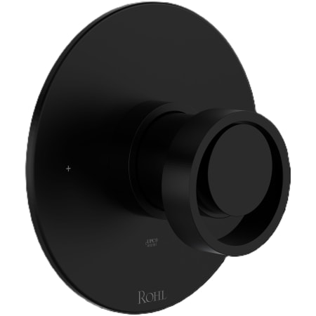 Rohl Eclissi Pressure Balanced Valve Trim Only with Single Wheel Handle - Less Rough In Matte Black