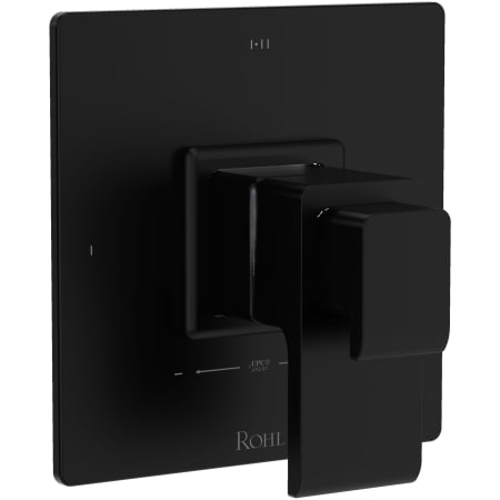 Rohl Two Independent and One Shared Function Thermostatic Valve Trim Only with Single Lever Handle, Integrated Diverter, and Volume Control - Less Rough In Matte Black