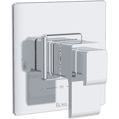 Rohl Two Independent Function Thermostatic Valve Trim Only with Single Lever Handle, Integrated Diverter, and Volume Control - Less Rough In Polished Chrome