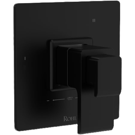 Rohl Three Independent Function Thermostatic Valve Trim Only with Single Lever Handle, Integrated Diverter, and Volume Control - Less Rough In Matte Black