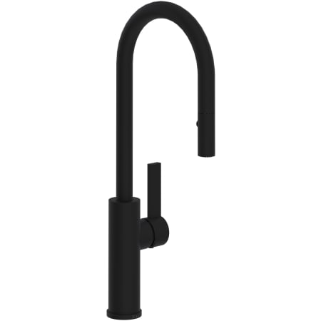 Rohl Tuario 1.5 GPM Single Hole Pull Down Bar Faucet Matte Black