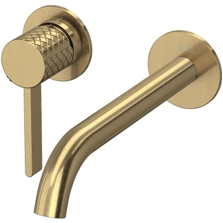 Rohl Tenerife 1.2 GPM Wall Mounted Widespread Bathroom Faucet Antique Gold