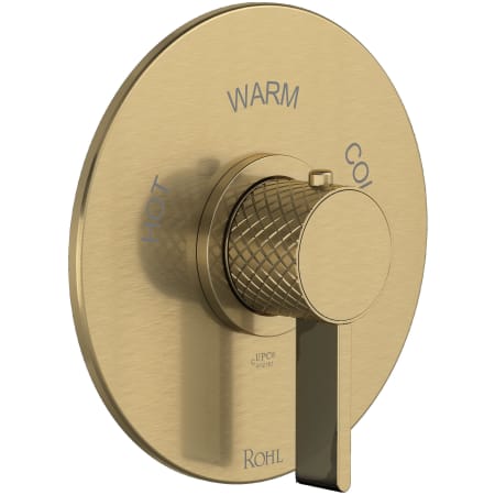 Rohl Tenerife Thermostatic Valve Trim Only with Single Lever Handle - Less Rough In Antique Gold