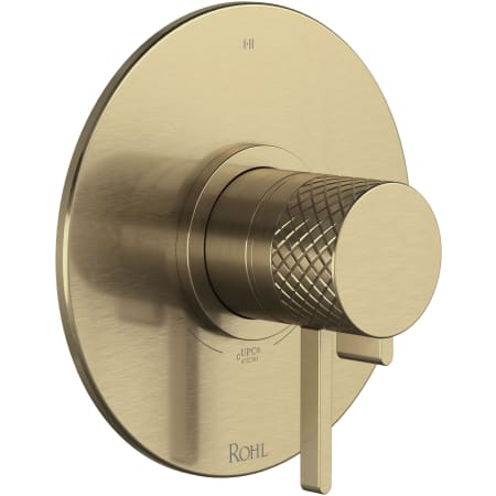 Rohl Tenerife Two Independent and One Shared Function Thermostatic Valve Trim Only with Single Lever Handle, Integrated Diverter, and Volume Control - Less Rough In Antique Gold