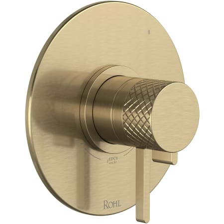 Rohl Tenerife Three Independent, Two Shared Function Thermostatic Valve Trim Only with Single Lever Handle, Integrated Diverter, and Volume Control - Less Rough In Antique Gold