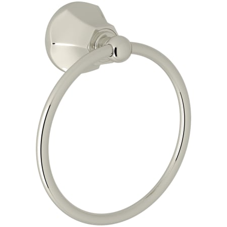 Rohl Wellsford 6" Wall Mounted Towel Ring Polished Nickel