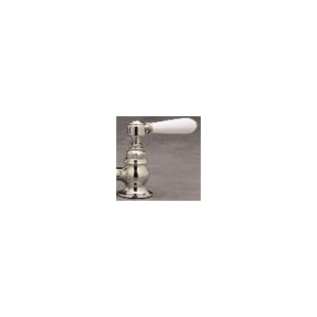 Rohl Country Bath 1/2" Cold Sidevalve Only with Connections and Metal Cross Handle Polished Chrome
