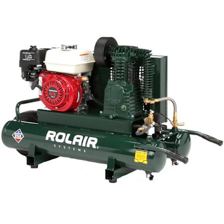 Rolair Systems 5.5 HP 9 Gal 135 Max PSI Single-Stage Portable Gas Reciprocating Air Compressor N/A