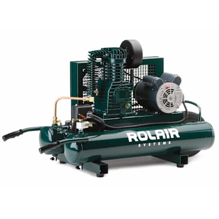 Rolair Systems 2 HP 9 Gal 135 Max PSI Single-Stage Portable Electric (120, 240 Volt 1 Phase) Reciprocating Air Compressor N/A