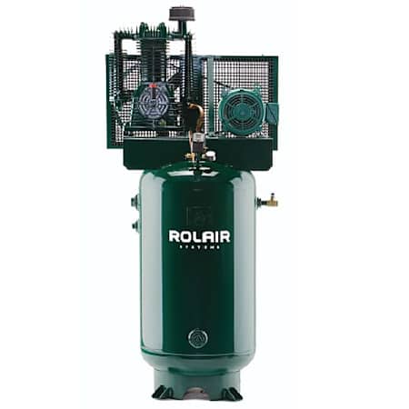 Rolair Systems 7.5 HP 80 Gal 175 Max PSI Two-Stage Stationary Electric (230 Volt 3 Phase) Reciprocating Air Compressor N/A