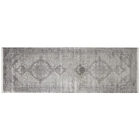 Roseto Portal 2-3/4' x 8' Cotton and Viscose Transitional Runner From the Salem Collection Charcoal