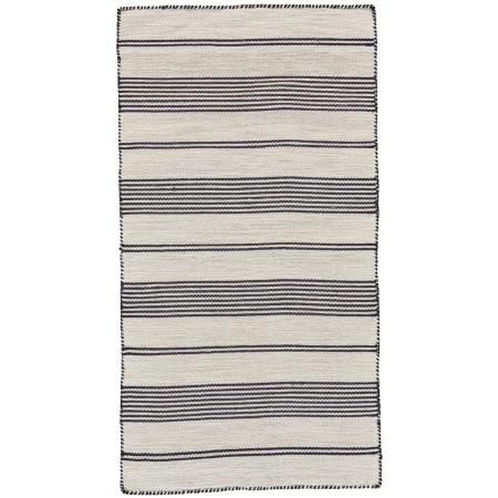Roseto Glennview Pass 4' x 6' Polyester Hand Woven Nautical Stripe Indoor/Outdoor Rectangular Area Rug Coal