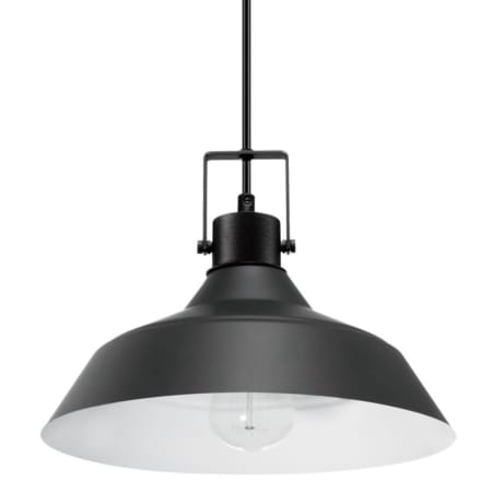 Roseto Single Light 11" Wide LED Indoor/Outdoor Pendant Matte Black