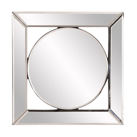 Roseto Lula 12" W x 12" H Square Glass Framed Bathroom Mirror N/A