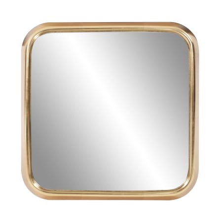 Roseto Ganaris 16-1/2" W x 16-1/2" H Square Framed Bathroom Mirror Bright Gold