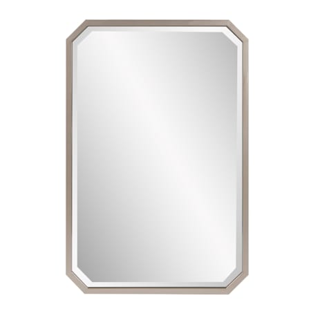 Roseto Margorine 24" W x 36" H Rectangular Metal Framed Bathroom Mirror Champagne Silver