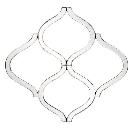 Roseto Lattice 27" W x 29" H Specialty Glass Framed Bathroom Mirror N/A