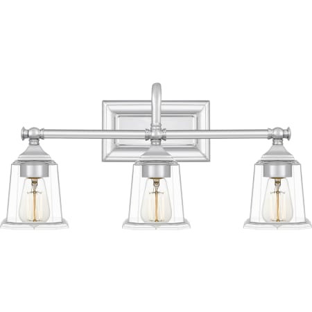 Roseto Barry 3 Light 22" Wide Bathroom Vanity Light Polished Chrome