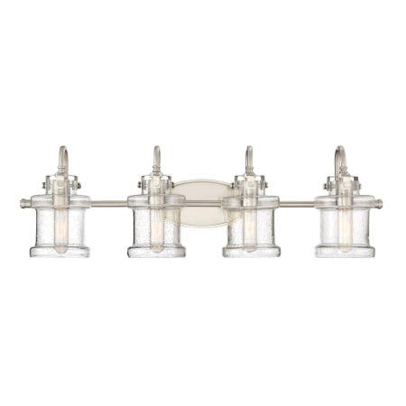 Roseto Eastland 4 Light 32" Wide Bathroom Vanity Light Brushed Nickel