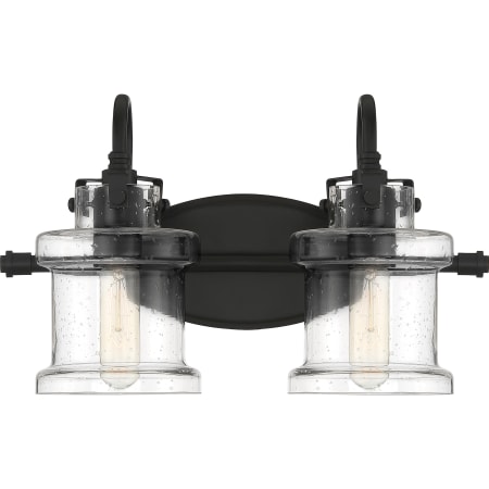 Roseto Eastland 2 Light 16" Wide Bathroom Vanity Light Earth Black