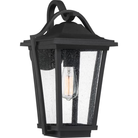 Roseto Dakota Single Light 18" Tall Outdoor Wall Sconce Earth Black