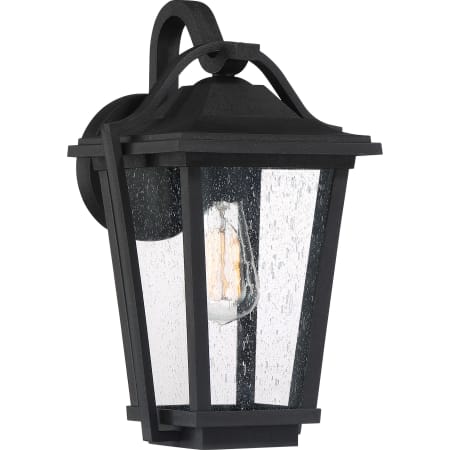 Roseto Dakota Single Light 15" Tall Outdoor Wall Sconce Earth Black