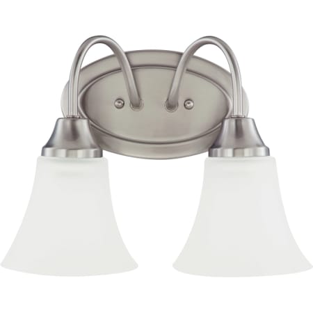 Roseto Marion 2 Light 12" Wide Vanity Light Brushed Nickel