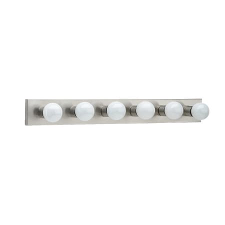 Roseto Schuyler 6 Light 36" Wide Vanity Strip Brushed Stainless