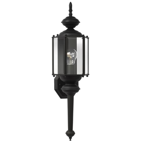 Roseto Kane Single Light 26" Tall Outdoor Wall Sconce Black