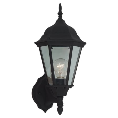 Roseto Hancock Single Light 17" Tall Outdoor Wall Sconce Black