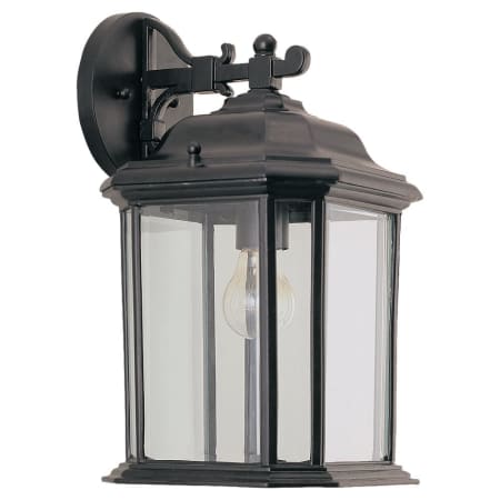 Roseto Cumberland Single Light 15" Tall Outdoor Wall Sconce Black