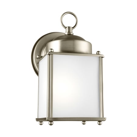 Roseto LaSalle Single Light 8" Tall Outdoor Wall Sconce Antique Brushed Nickel