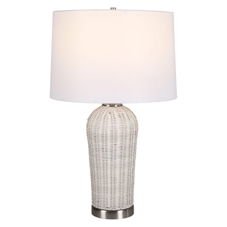 Roseto Mareah 25" Tall Buffet Table Lamp White / Brushed Nickel