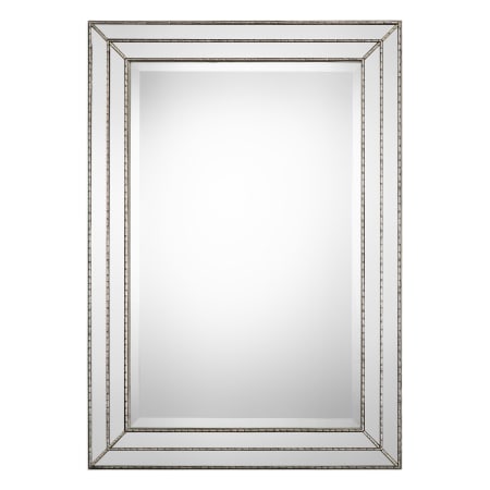 Roseto 23-7/8" W x 33-7/8" H Rectangular Framed Bathroom Mirror Metallic Silver