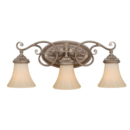 Roseto Beckham 3 Light 23" Wide Bathroom Vanity Light French Bronze