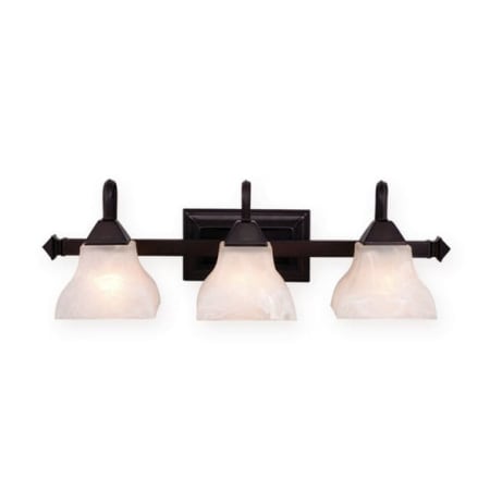 Roseto Barrett 3 Light 28" Wide Bathroom Vanity Light Oil Burnished Bronze