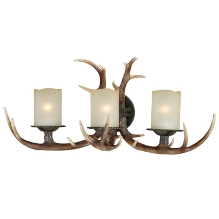 Roseto Dylan 3 Light 31" Tall Wall Sconce Black Walnut