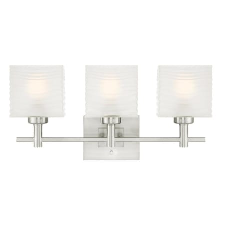 Roseto Kamloops 3 Light 23" Wide Vanity Light Brushed Nickel