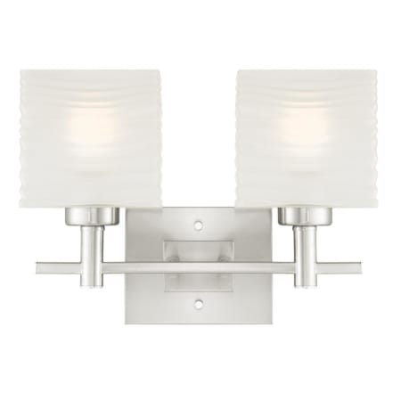 Roseto Kamloops 2 Light 15" Wide Vanity Light Brushed Nickel