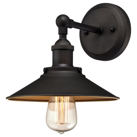 Roseto Dawson Creek Single Light 9" Tall Wall Sconce Oil Rubbed Bronze