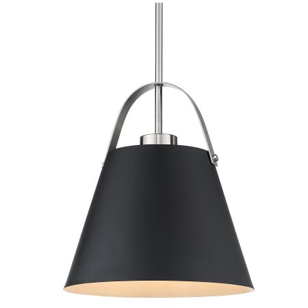 Roseto Carrillo 18" Wide Pendant Matte Black / Brushed Nickel