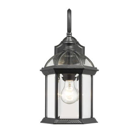 Roseto Lloyd 16" Tall Outdoor Wall Sconce Black