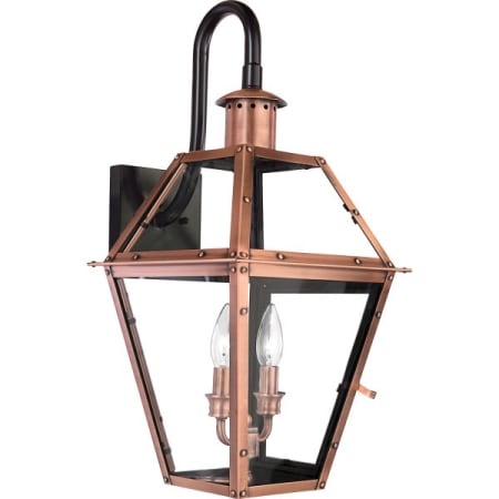 Roseto Llano 2 Light 23" Tall Outdoor Wall Sconce Aged Copper