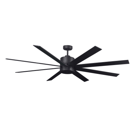 RP Lighting and Fans Arctic III 68" 8 Blade Indoor / Outdoor AC Ceiling Fan with Wall Control Matte Black / Matte Black