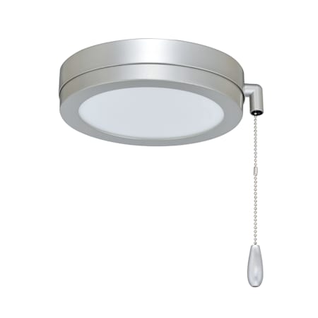 RP Lighting and Fans 8" Wide Single LED Ceiling Fan Light Kit Brushed Pewter