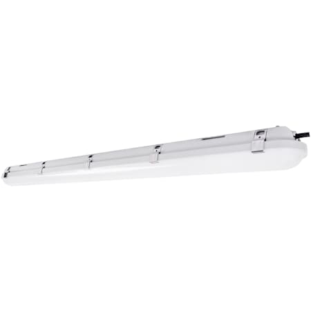 RP Lighting and Fans Single Light 48" Vapor Tight Long Integrated LED Commercial Strip Light with Emergency Battery Gray / White