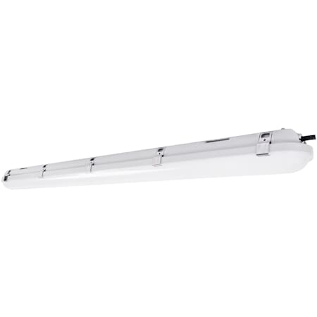 RP Lighting and Fans Single Light 48" Long Vapor Tight Integrated LED Commercial Strip Light with Motion Sensor Gray / White